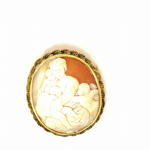  Spilla in oro con cameo 4  presso Castignoli - Orologeria e gioielleria a Monza